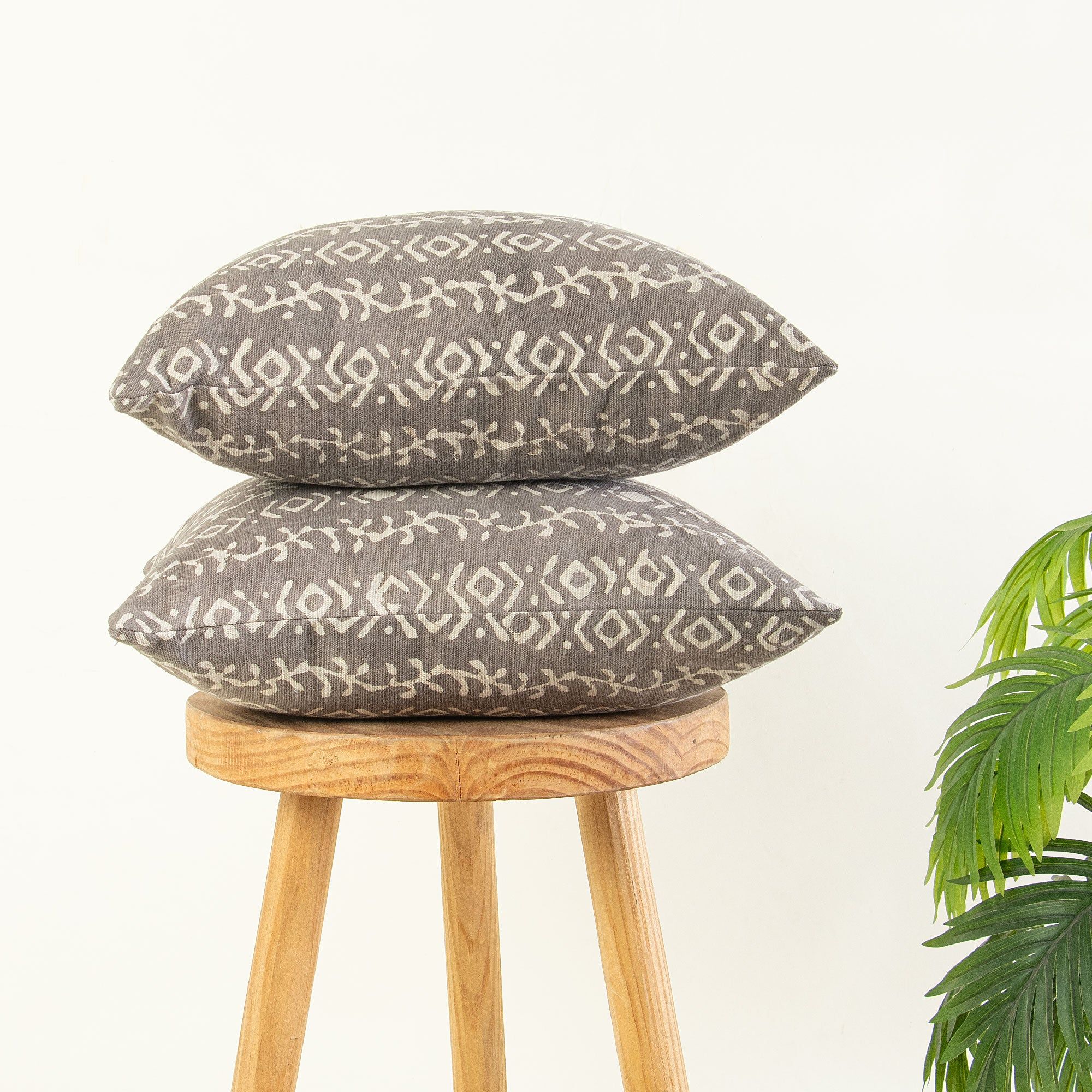 Hand Block Kashish Print Sofa Cotton Canvas Cushion Cover